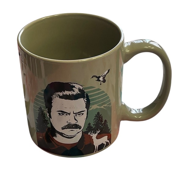 Ron Swanson Collectors Coffee Cup Mug I Regret Nothing The End 21oz Zak! - Picture 1 of 9